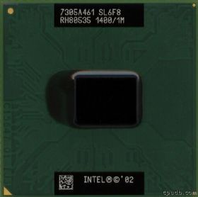 SL6F8    Intel Pentium 1.40 GHz, 1M Cache, 400 MHz FSB Banias. 
